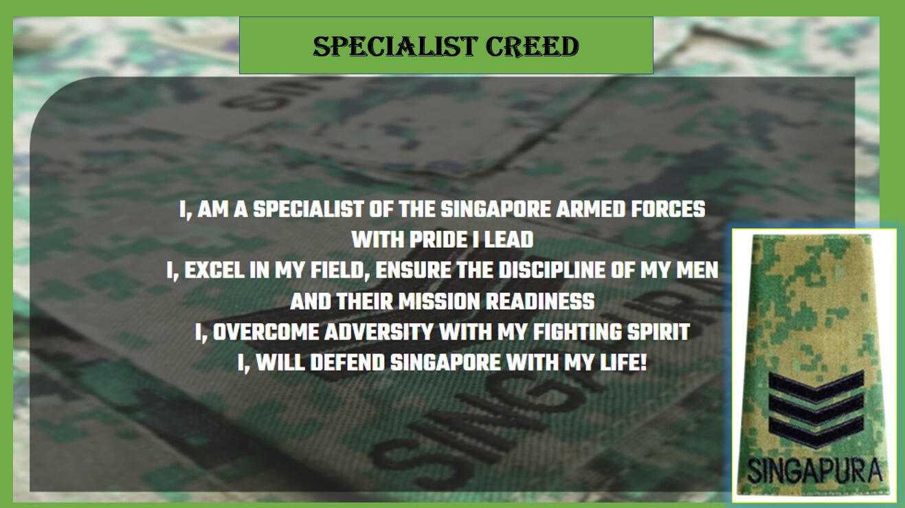 SPECIALIST CREED
