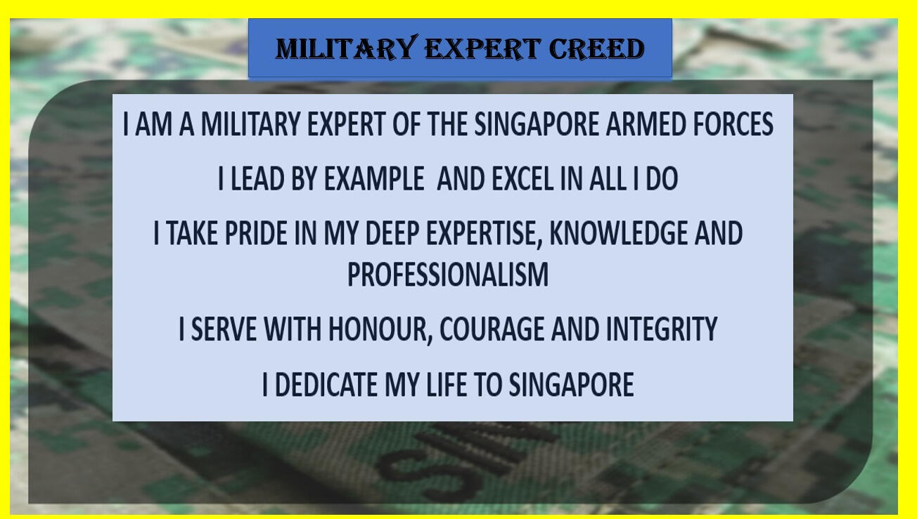 MILITARY EXPERT CREED